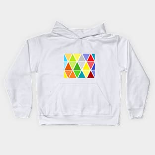 Colorful Seamless Triangle Pattern Kids Hoodie